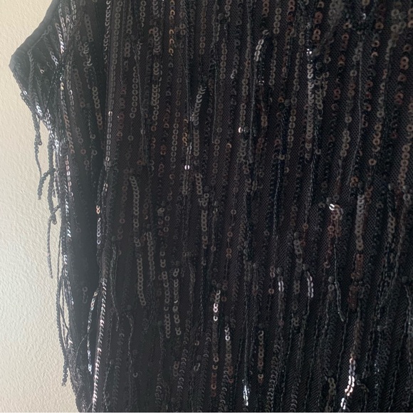 Sequin Fringe Square Neck Cami LOFT - Picture 5 of 7